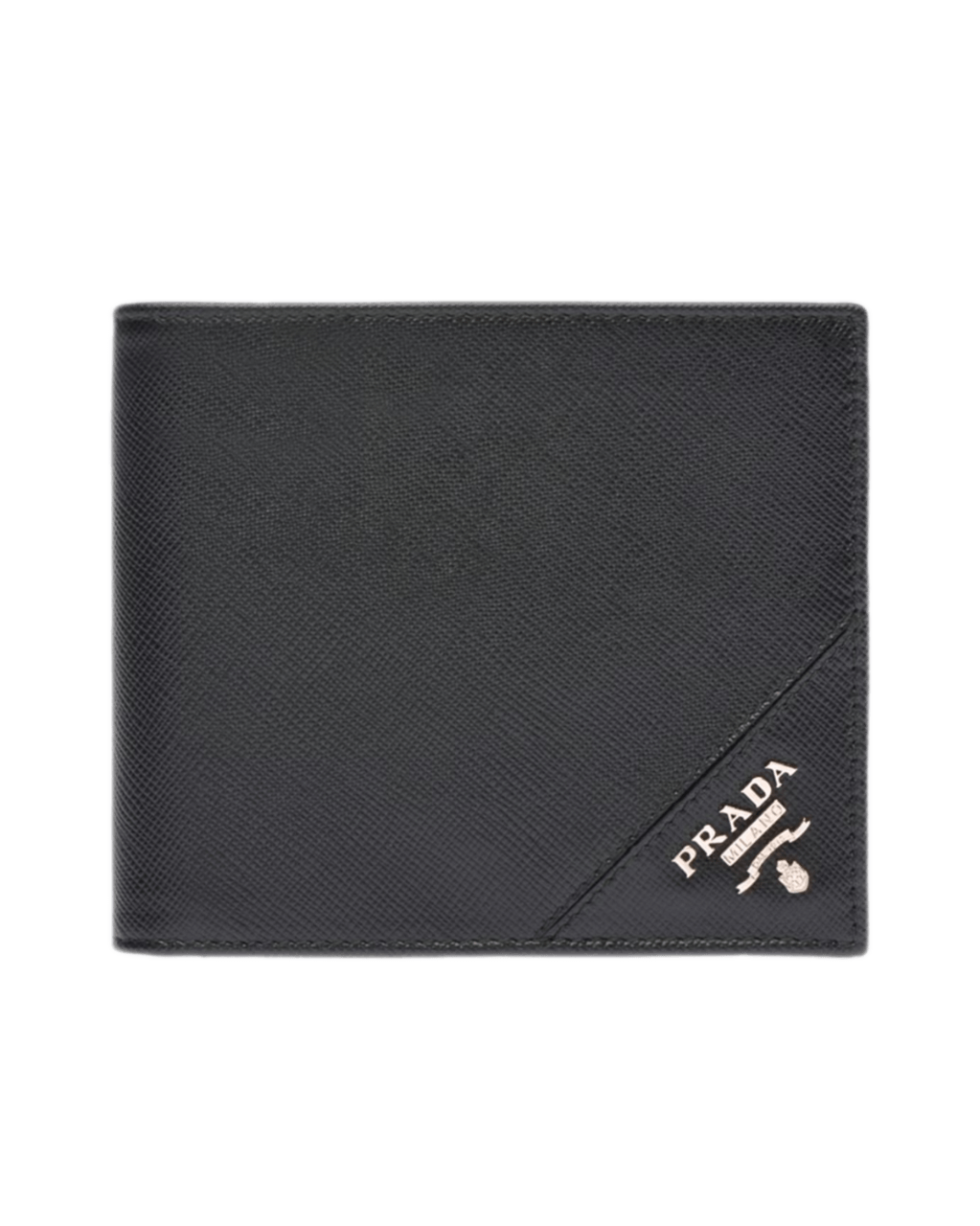 Prada Saffiano Leather Wallet - Black
