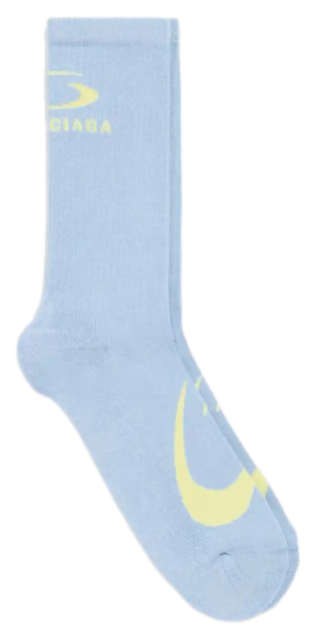 Balenciaga Loop Sports Icon Socks - Blue/Yellow