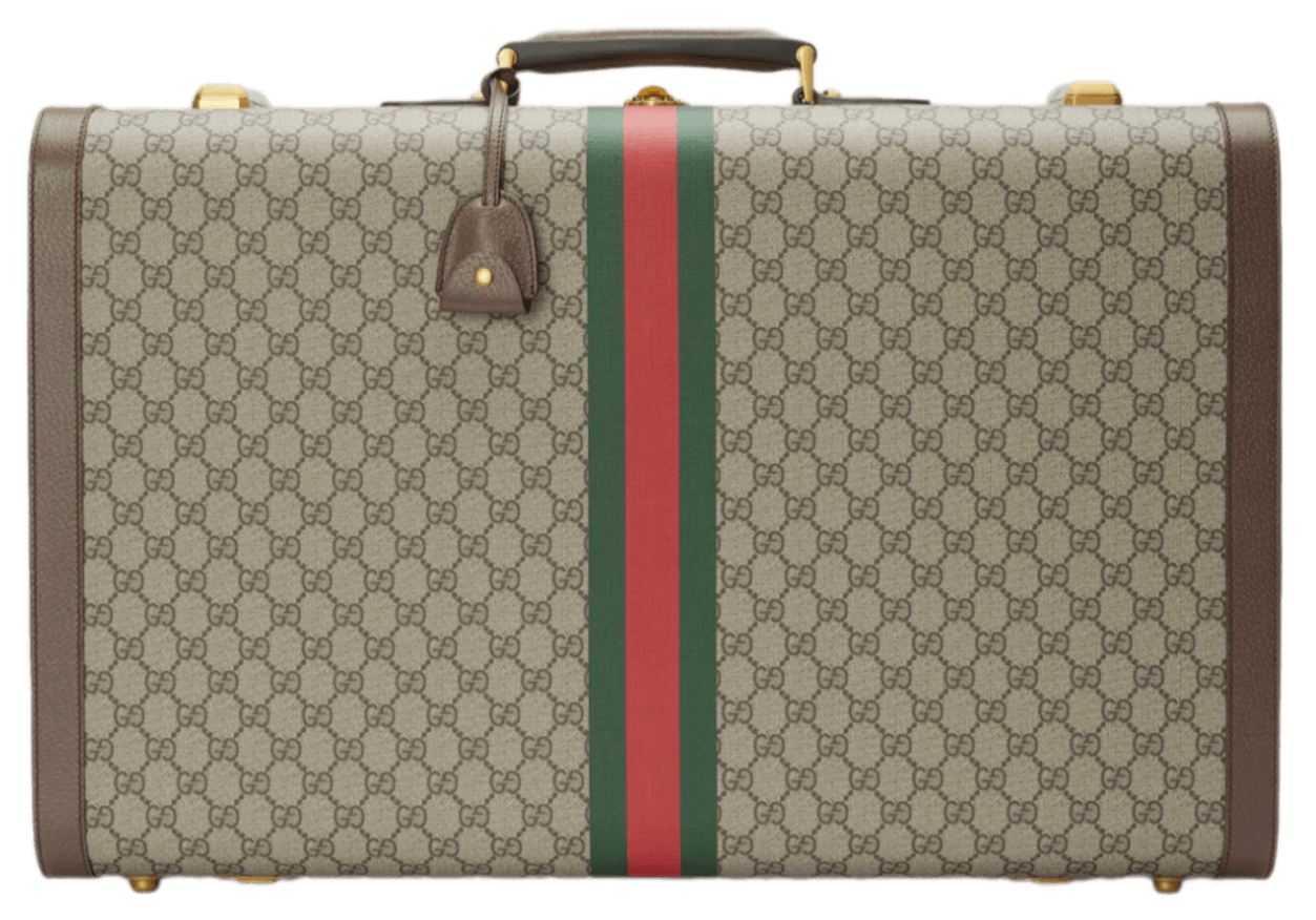 Gucci Savoy Large Suitcase - Beige/Ebony