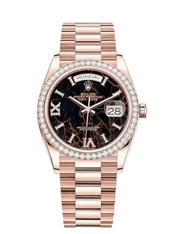 Rolex Day-Date Rose Gold Dial - 36mm, Rose Gold, Diamond Bezel (2022)