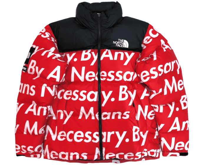 Supreme The North Face By Any Means Nuptse Jacket - Red