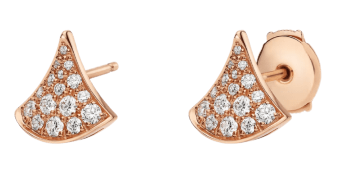 Bvlgari Divas’ Dream With Pavé Diamonds Earrings - Rose Gold
