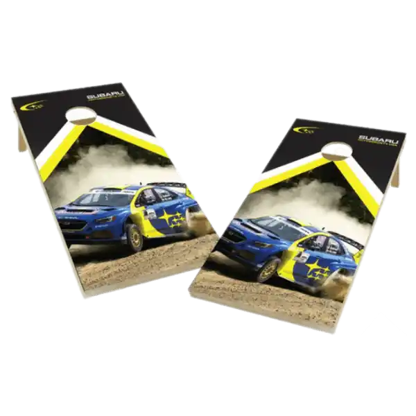 Subaru SMSUSA Cornhole Game with Black and White Bags