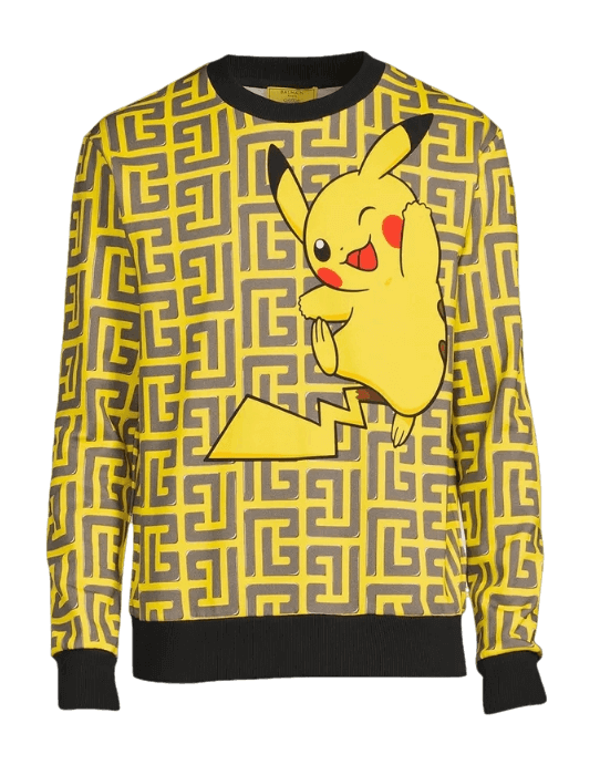 Balmain x Pokemon Print Sweatshirt - Yellow