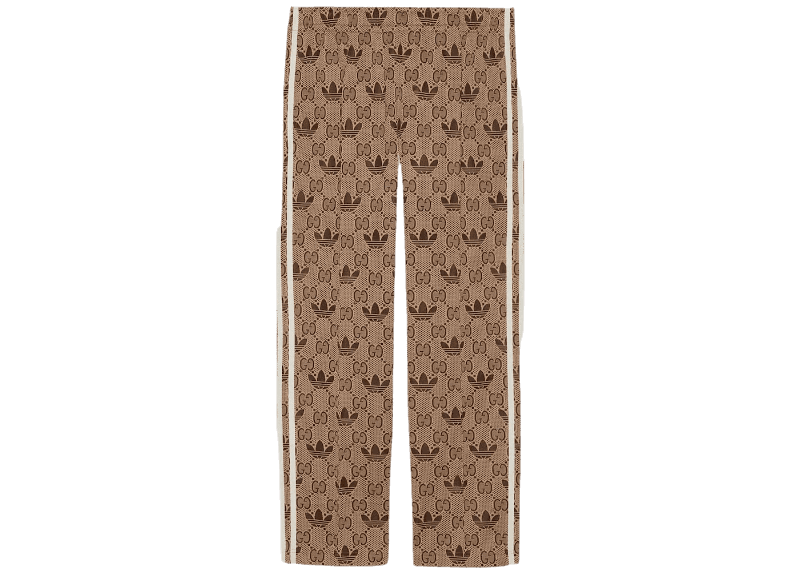 Gucci x adidas GG Trefoil Jacquard Sweatpants - Beige/Ebony