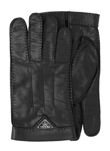 Prada Leather Gloves - Black