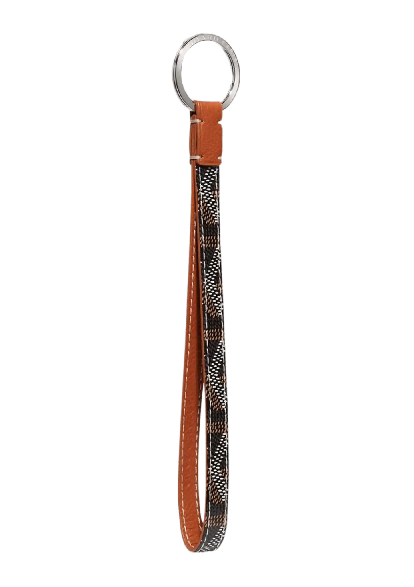 Goyard Sesame Key Ring - Black and Tan