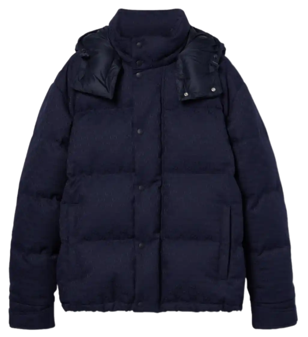 Gucci GG Canvas Down Jacket - Dark Blue