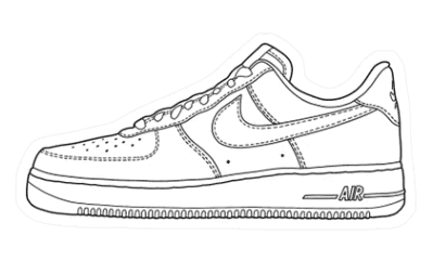 Air Force 1 Sticker