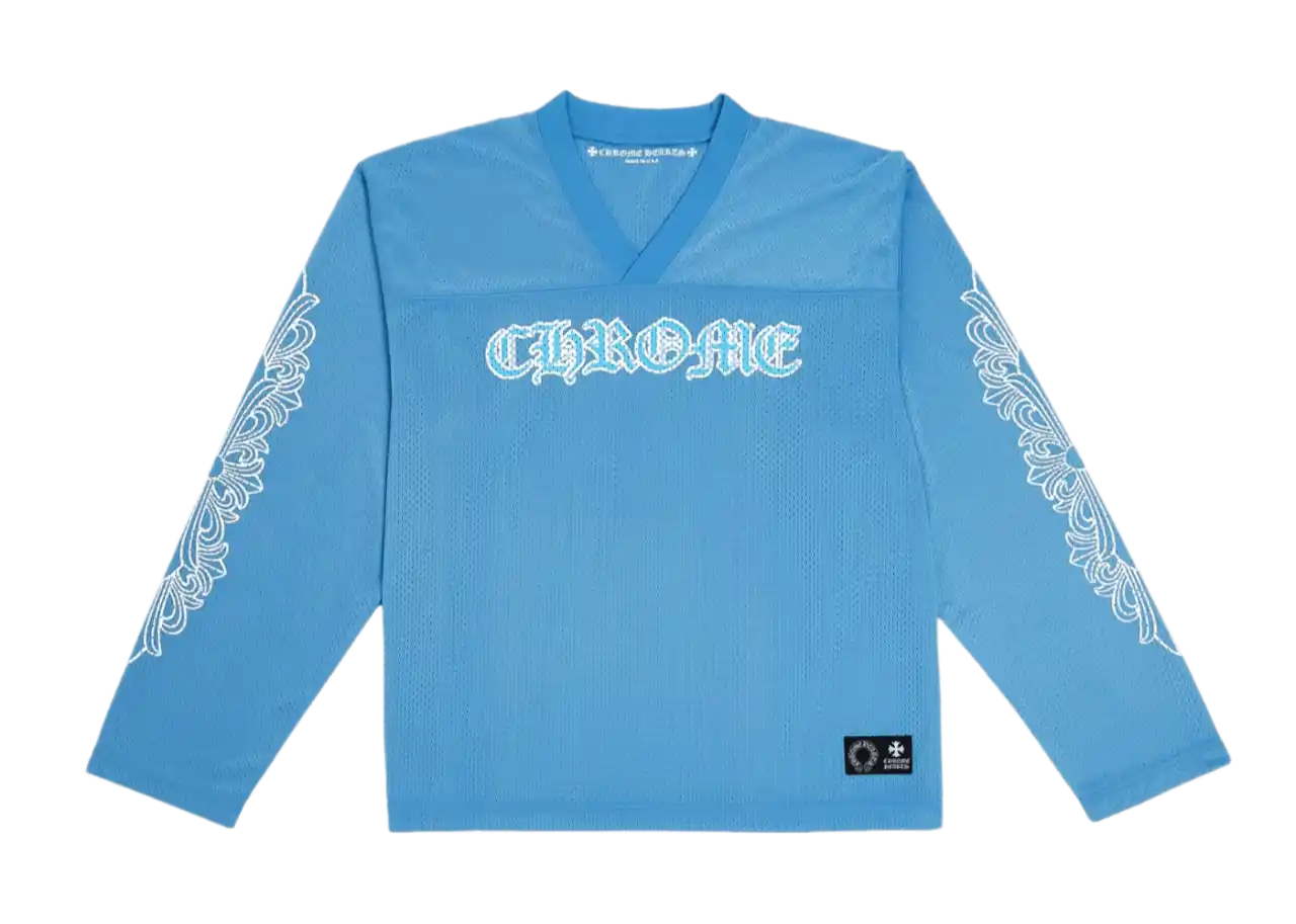 Chrome Hearts Sports Mesh Warm Up Jersey - Blue