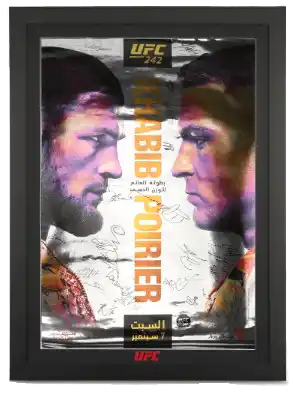 UFC 242: Khabib Vs Poirier Autographed Poster
