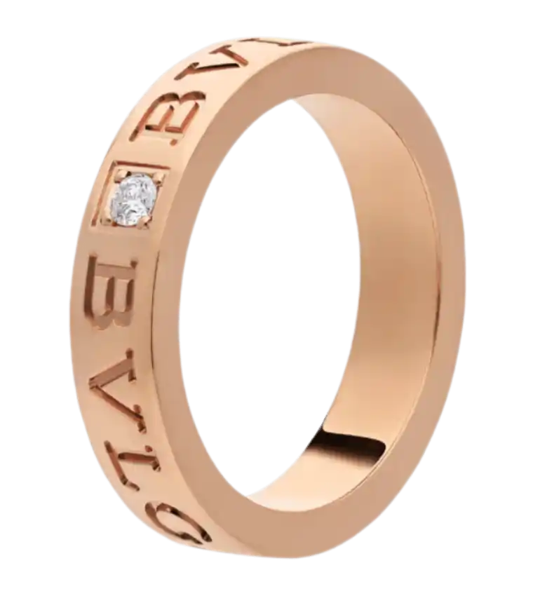 Bvlgari B.zero1 Essential With a Diamond Ring - Rose Gold