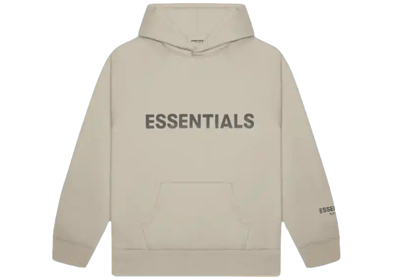 Fear of God Essentials Pullover Hoodie Applique Logo - Olive/Khaki