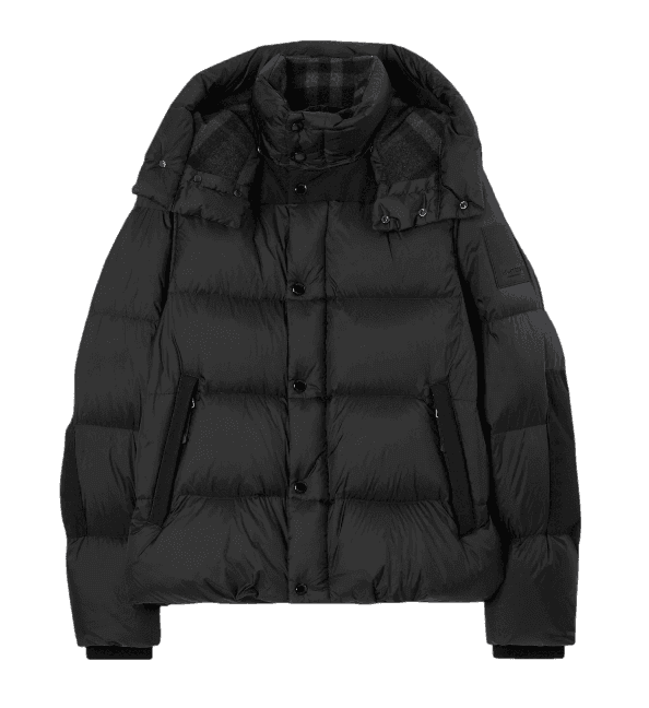 Burberry Detachable Sleeve Hooded Puffer Jacket - Black