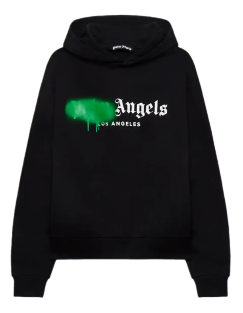 Palm Angels Spray City Los Angeles Hoodie - Black/Green