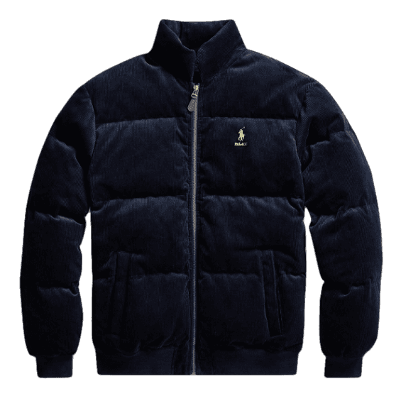 Palace Ralph Lauren Corduroy Down Jacket - Aviator Navy