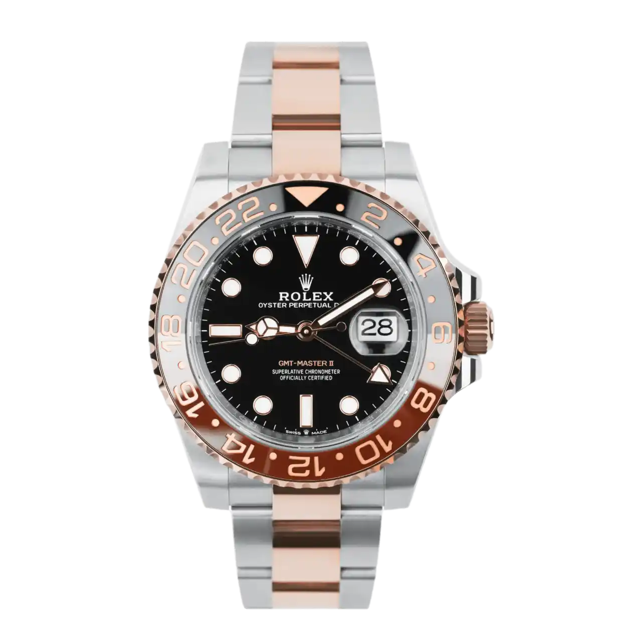 Rolex GMT Master II Black Dial - 40mm, Steel and Rose Gold (2023)