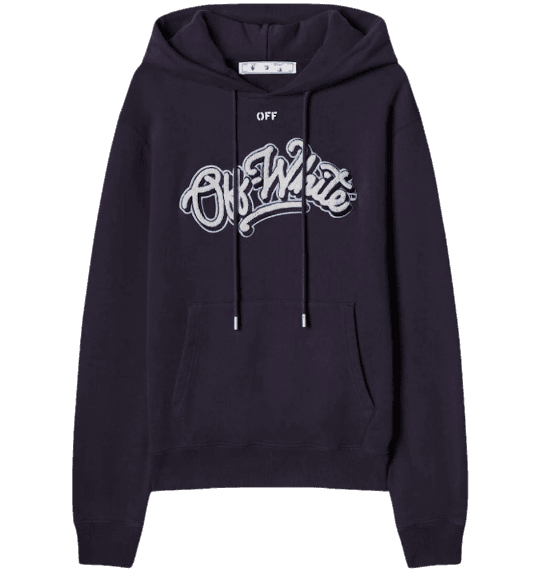OFF-WHITE C/O Chicago Bulls Hoodie - Navy/White/Light Blue