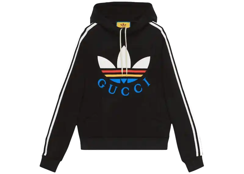 Gucci x adidas Cotton Sweatshirt - Black/Multicolor