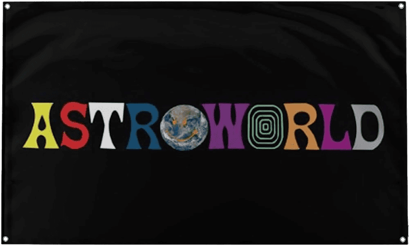 Travis Scott Astroworld Flag