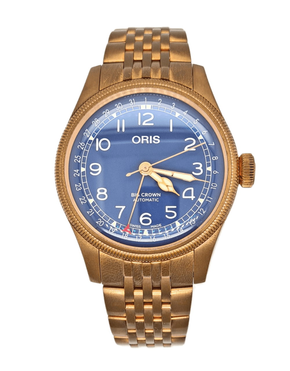 Oris Big Crown Pointer Date Blue Dial - 40mm, Bronze (2022)