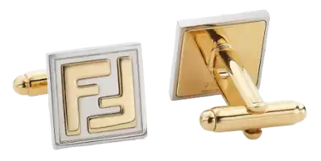 Fendi Cufflinks - Gold and Palladium-Colored