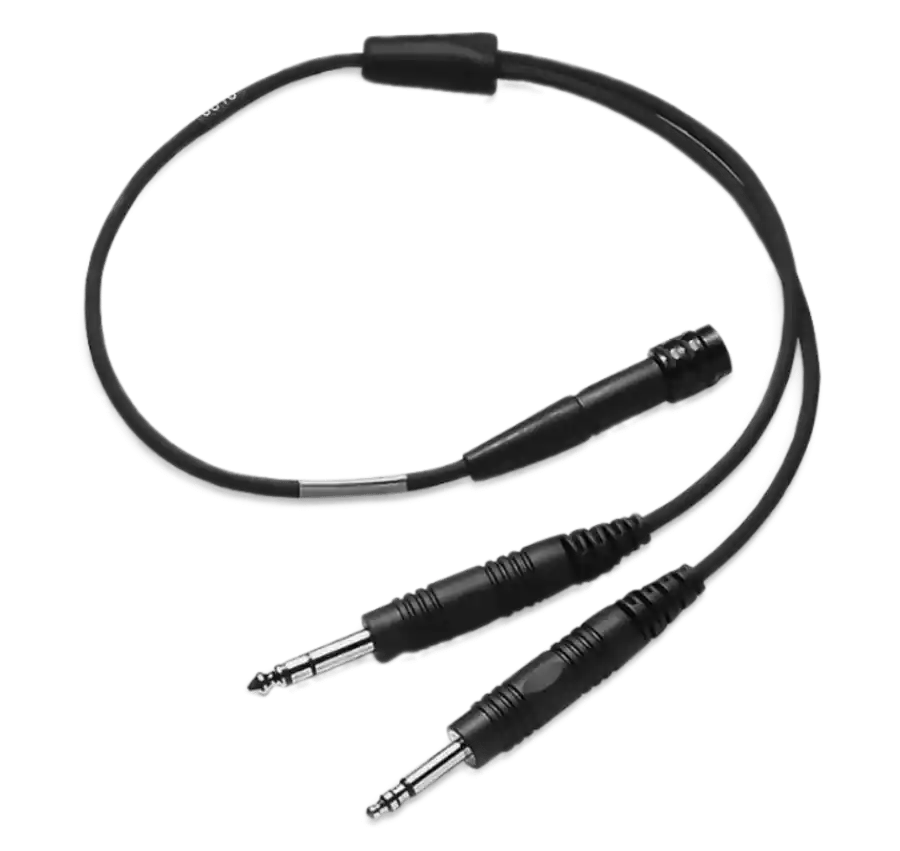 Bose 6 Pin LEMO to Dual Plug Adapter