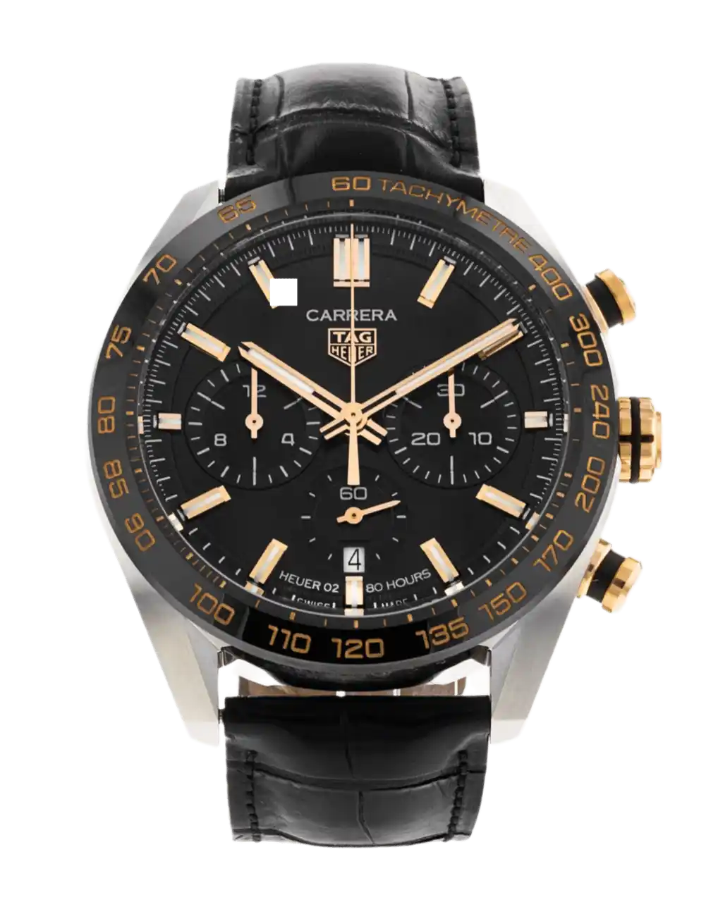 Tag Heuer Carrera Black Dial - 44mm, Steel and Rose Gold (2022)