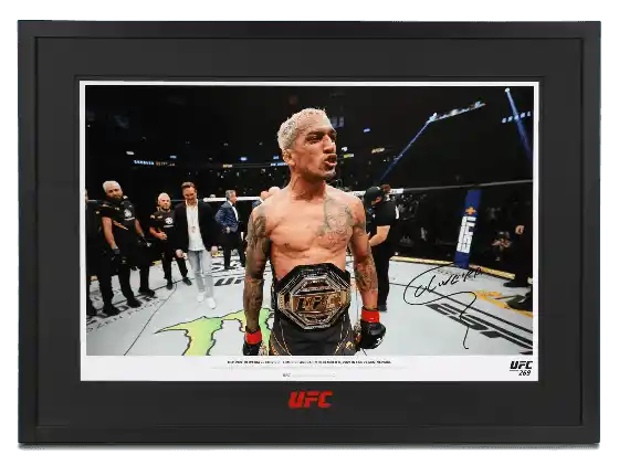 Charles Oliveira Signed Photo UFC 269