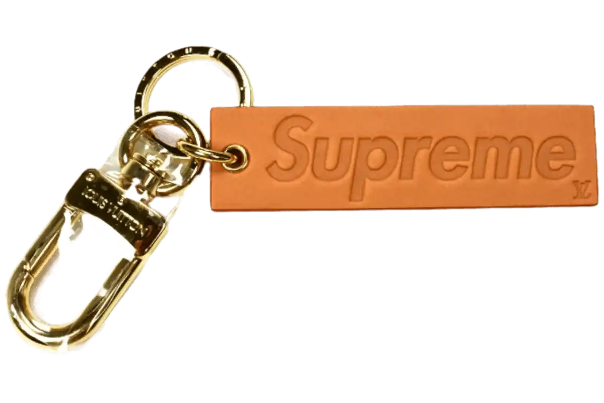 Louis Vuitton x Supreme Keychain - Brown