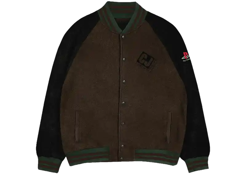 Travis Scott PS Crew Varsity Jacket - Brown/Black