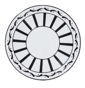 Dior Coffee Cup Saucer - White and Black Monsieur Dior