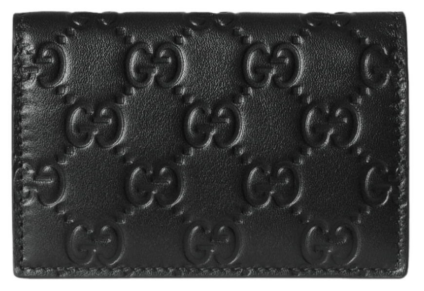 Gucci GG Emblem Card Case - Black