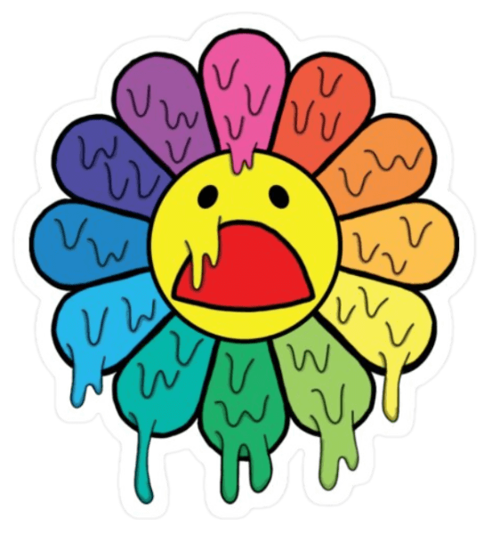 Takashi Murakami Drip Sticker