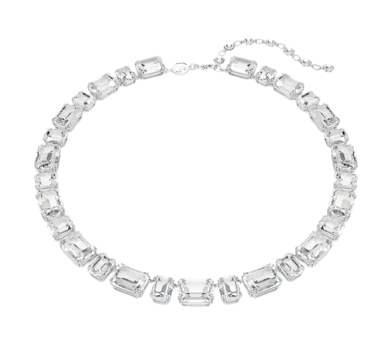 Swarovski Millenia Tennis Necklace - White, Rhodium Plated