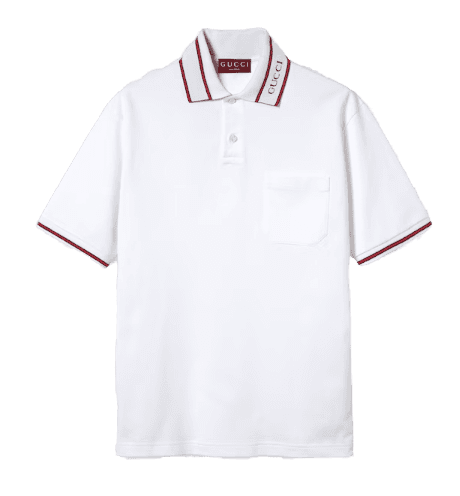 Gucci Cotton Piquet Polo Shirt With Web