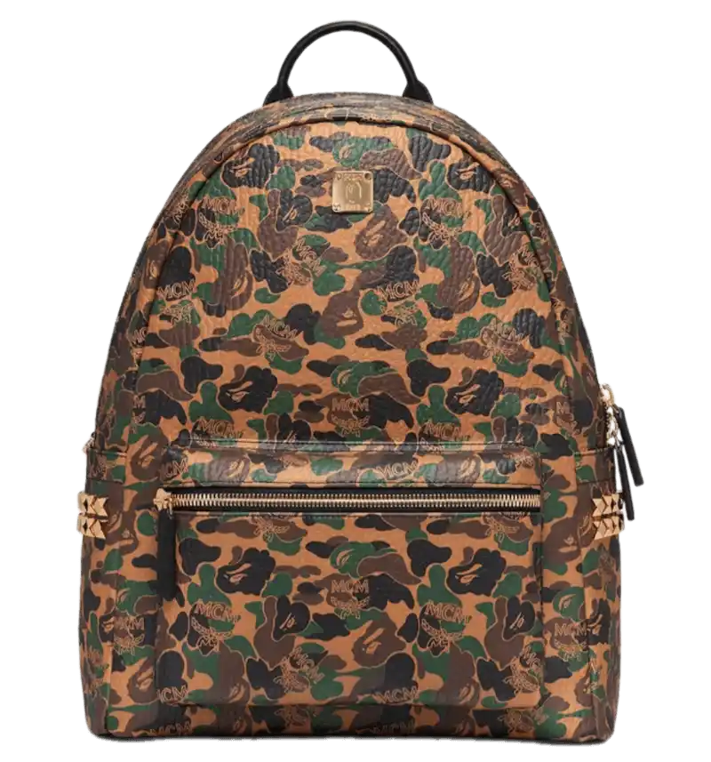 MCM x BAPE Stark Backpack - Medium Visetos Camo