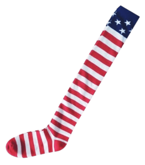 USA Flag Over Knee Socks
