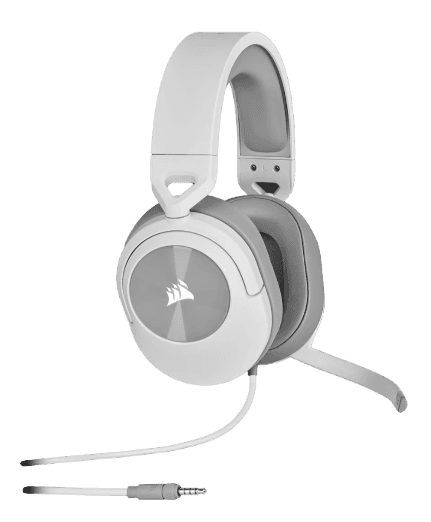 Corsair HS55 STEREO Wired Gaming Headset - White