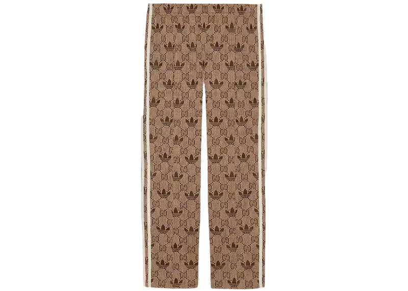 Gucci x adidas GG Trefoil Jacquard Sweatpants - Beige/Ebony