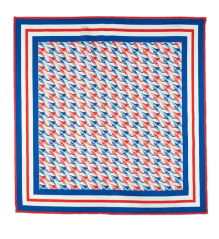 Casablanca Aviation Medium Silk Scarf - Multicolor