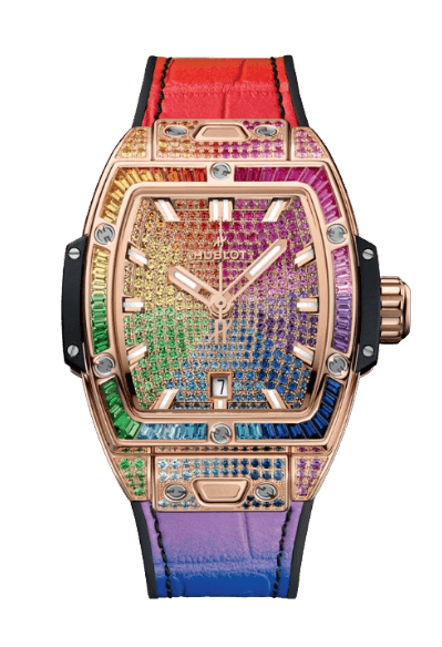 Hublot Spirit Of Big Bang King Gold Rainbow - 32mm, 18k Gold, Gemstones