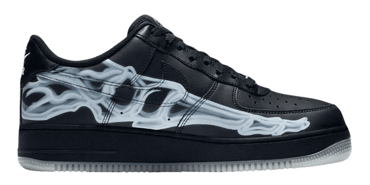 Nike Air Force 1 Low - Black Skeleton Halloween (2019)