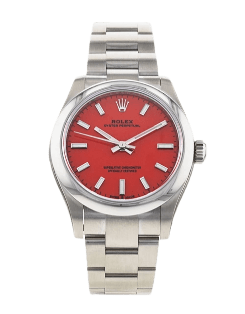 Rolex Oyster Perpetual Red Dial - 31mm, Steel (2021)