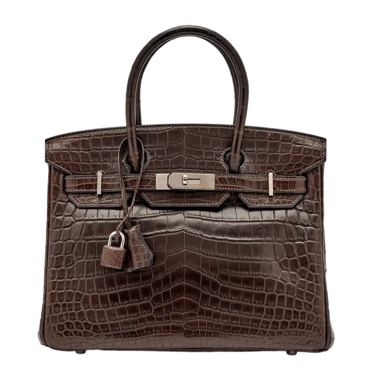 Hermès Havane Matte Niloticus Crocodile Birkin 30 Palladium Hardware, 2011