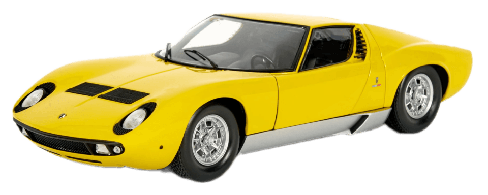 Lamborghini Miura P400 Model Car Scale 1:18 - Yellow