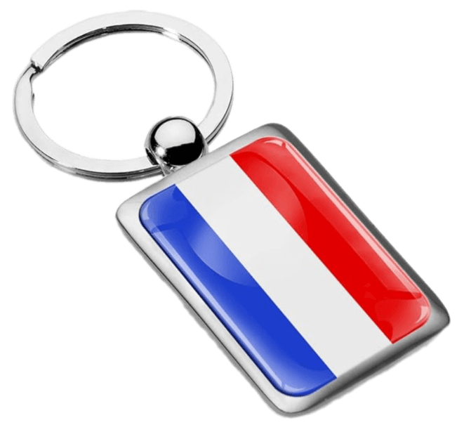 Biomar Labs Netherlands Stainless Steel Metal Keychain