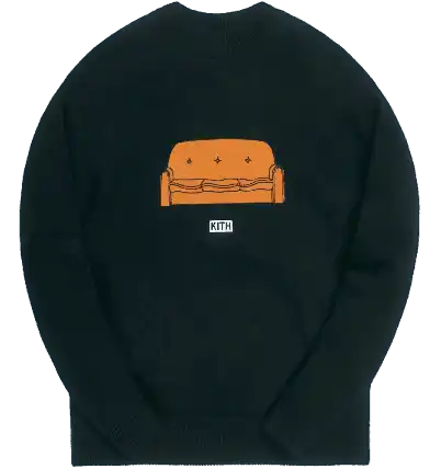 Kith x The Simpsons Couch Intarsia Sweater - Black
