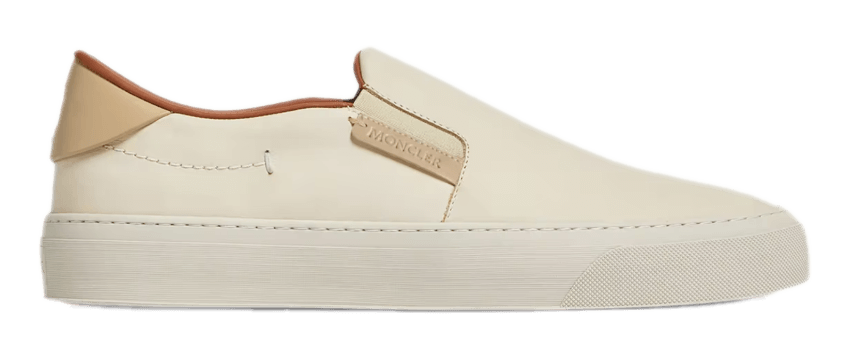 Moncler Monclub Leather Sneakers - Light Beige