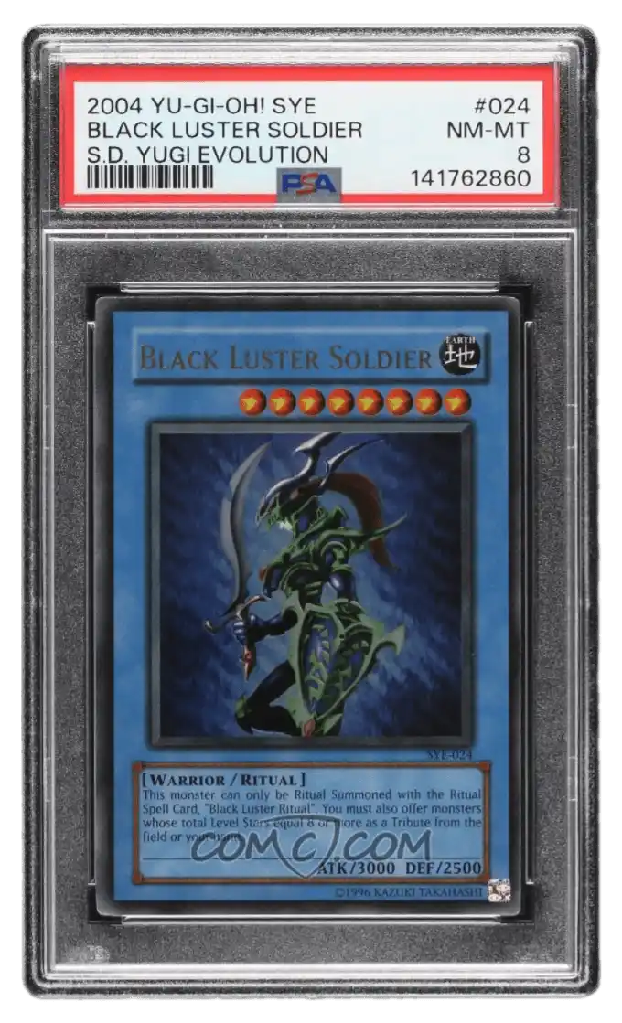 2004 Yu-Gi-Oh! Starter Deck Yugi Evolution - Unlimited #SYE-024 - Black Luster Soldier PSA 8 NM-MT